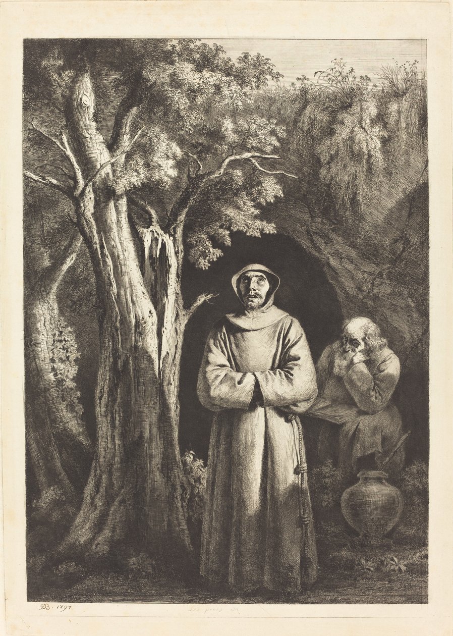 Monges do Deserto de Jean Jacques de Boissieu after Francisco