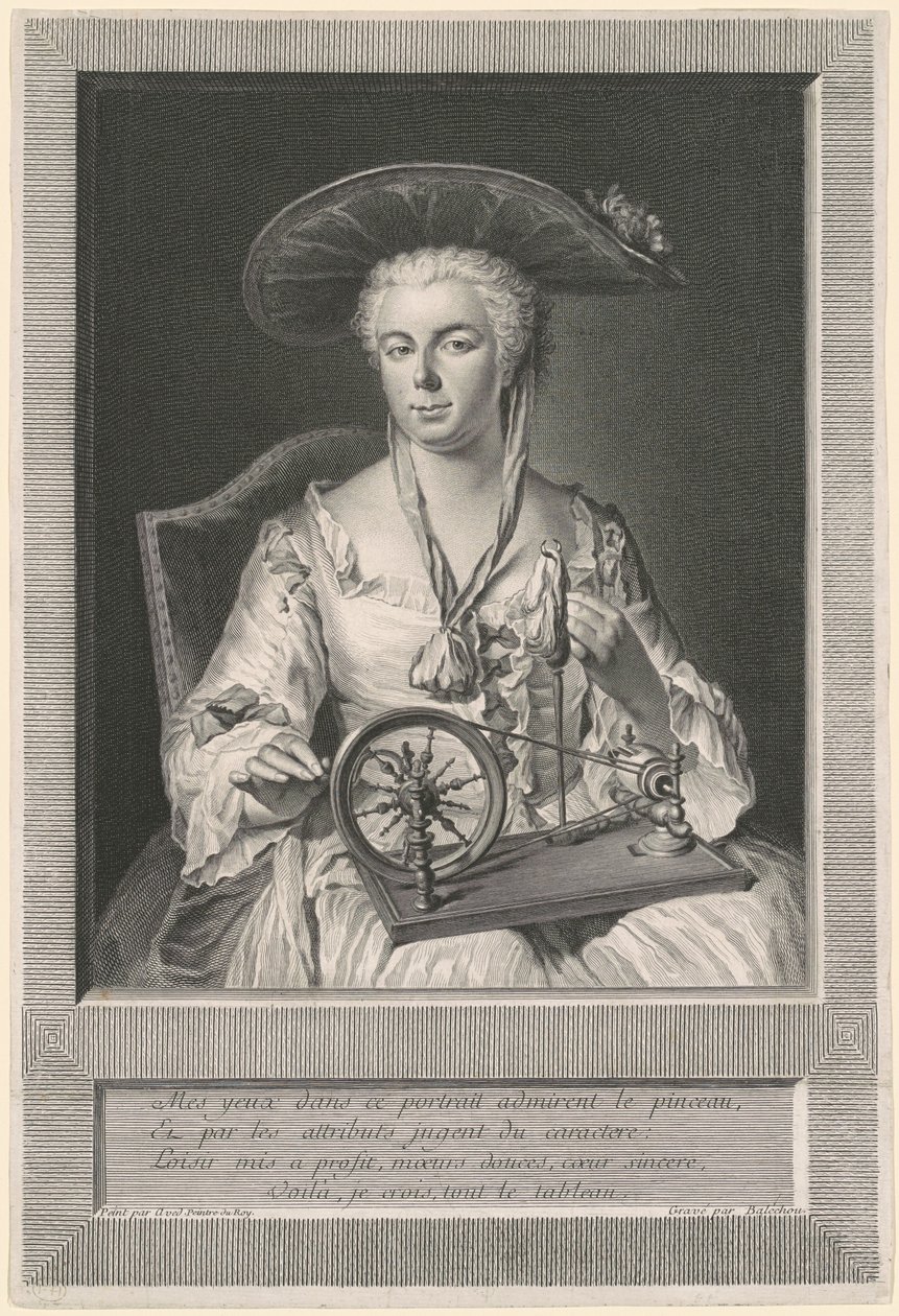 Madame Arlon Fiando Seda de Jean Joseph Balechou, after Jacques Andre Joseph Camelot Aved