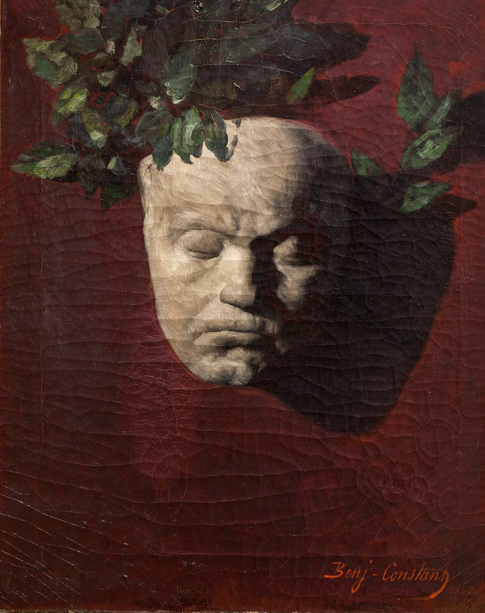 A máscara mortuária de Beethoven de Jean Joseph Benjamin Constant