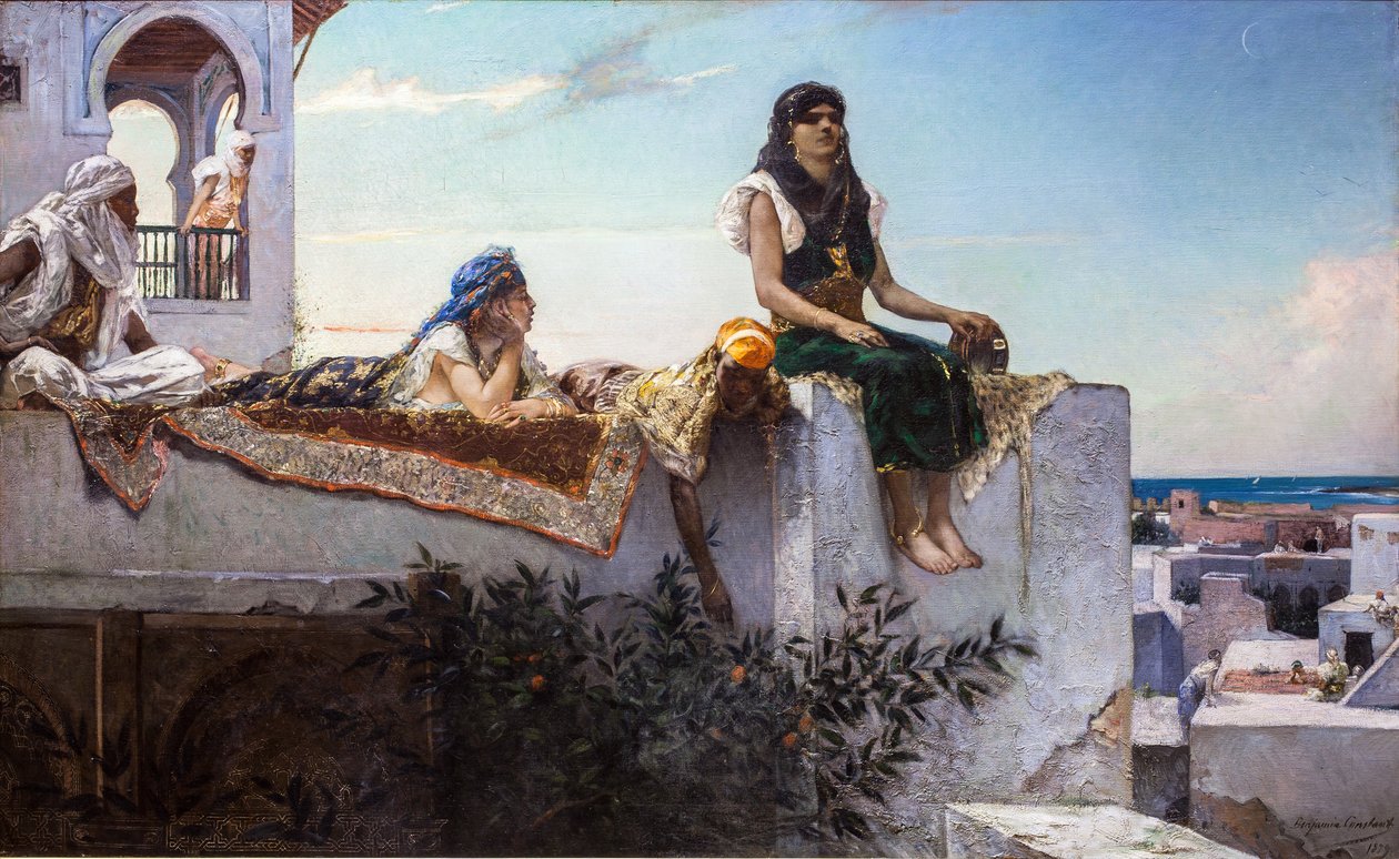 Noite nos terraços (Marrocos) de Jean Joseph Benjamin Constant