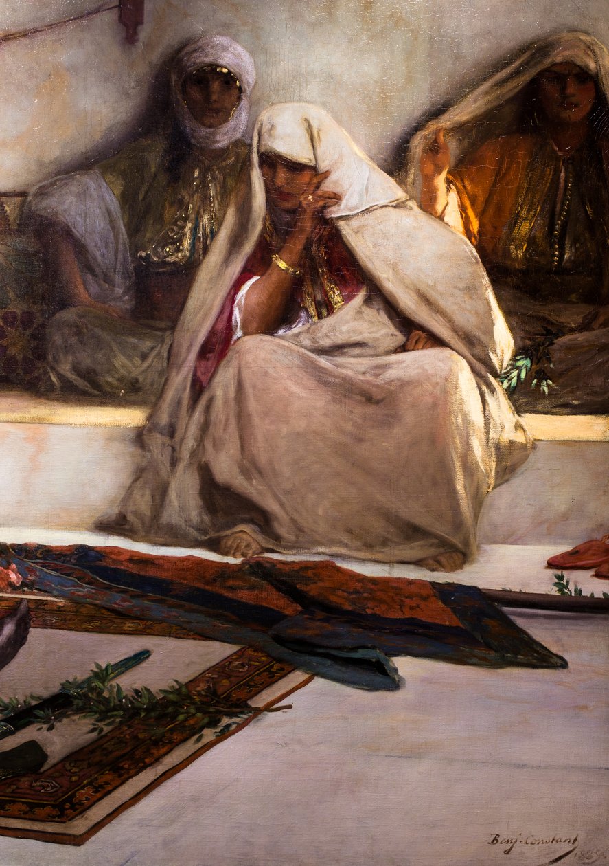 Le jour des funerailles - Cena de Marrocos (pormenor) de Jean Joseph Benjamin Constant