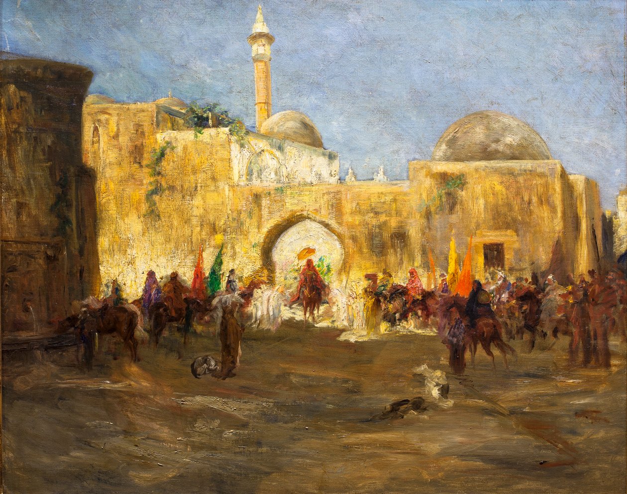 Sair da mesquita de Jean Joseph Benjamin Constant