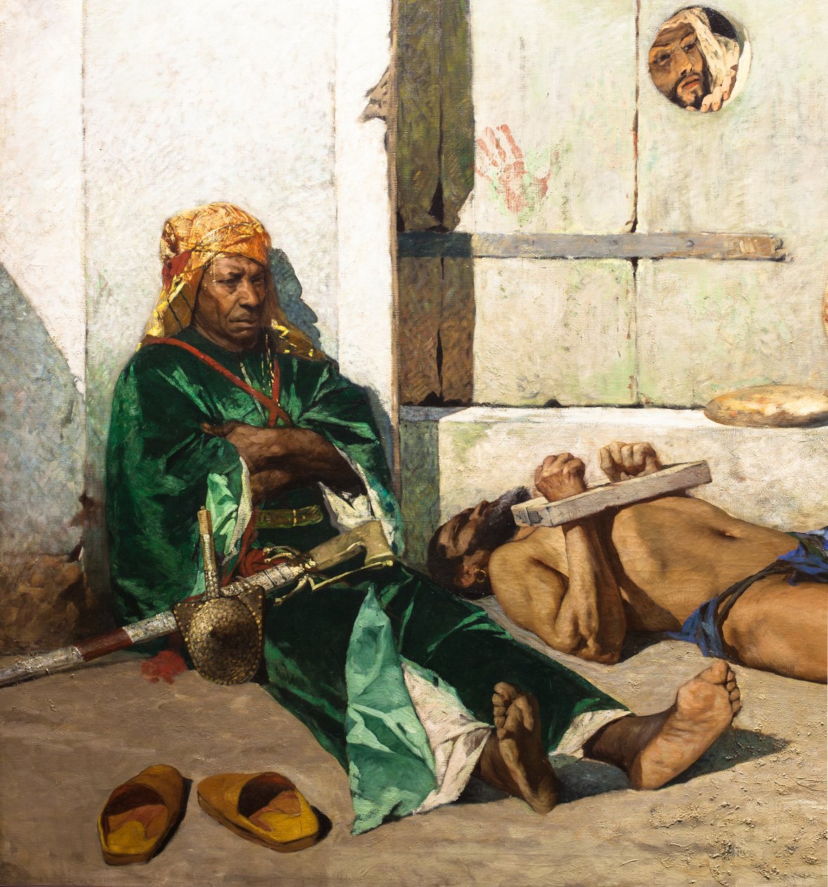 Prisioneiros marroquinos (pormenor) de Jean Joseph Benjamin Constant