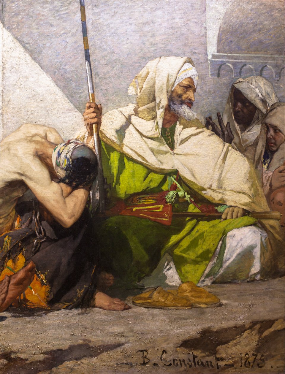 Prisioneiros marroquinos (pormenor) de Jean Joseph Benjamin Constant