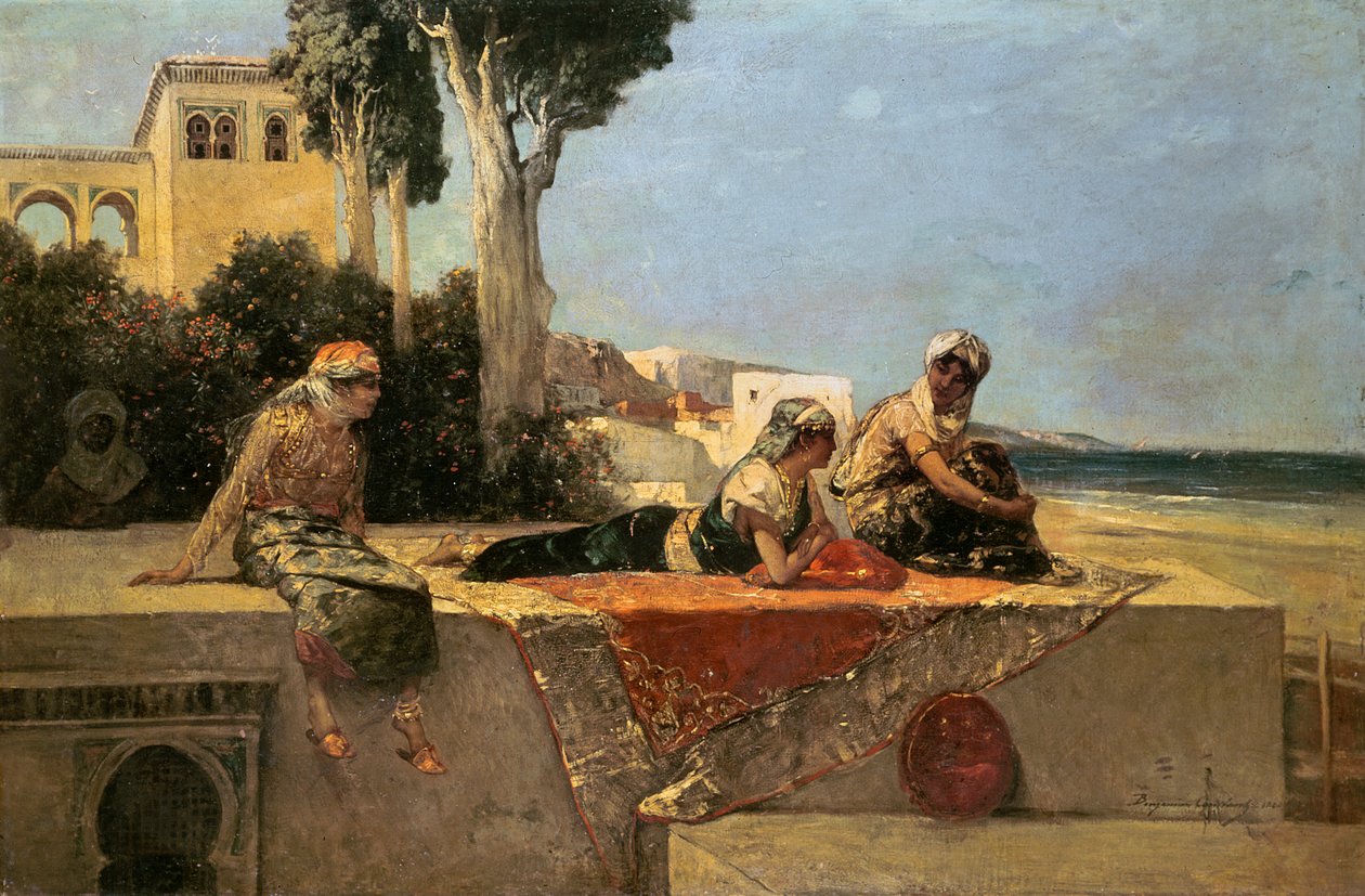 No terraço de Jean Joseph Benjamin Constant