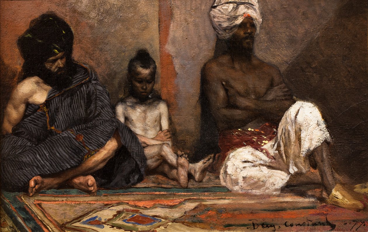 Árabes sentados de Jean Joseph Benjamin Constant