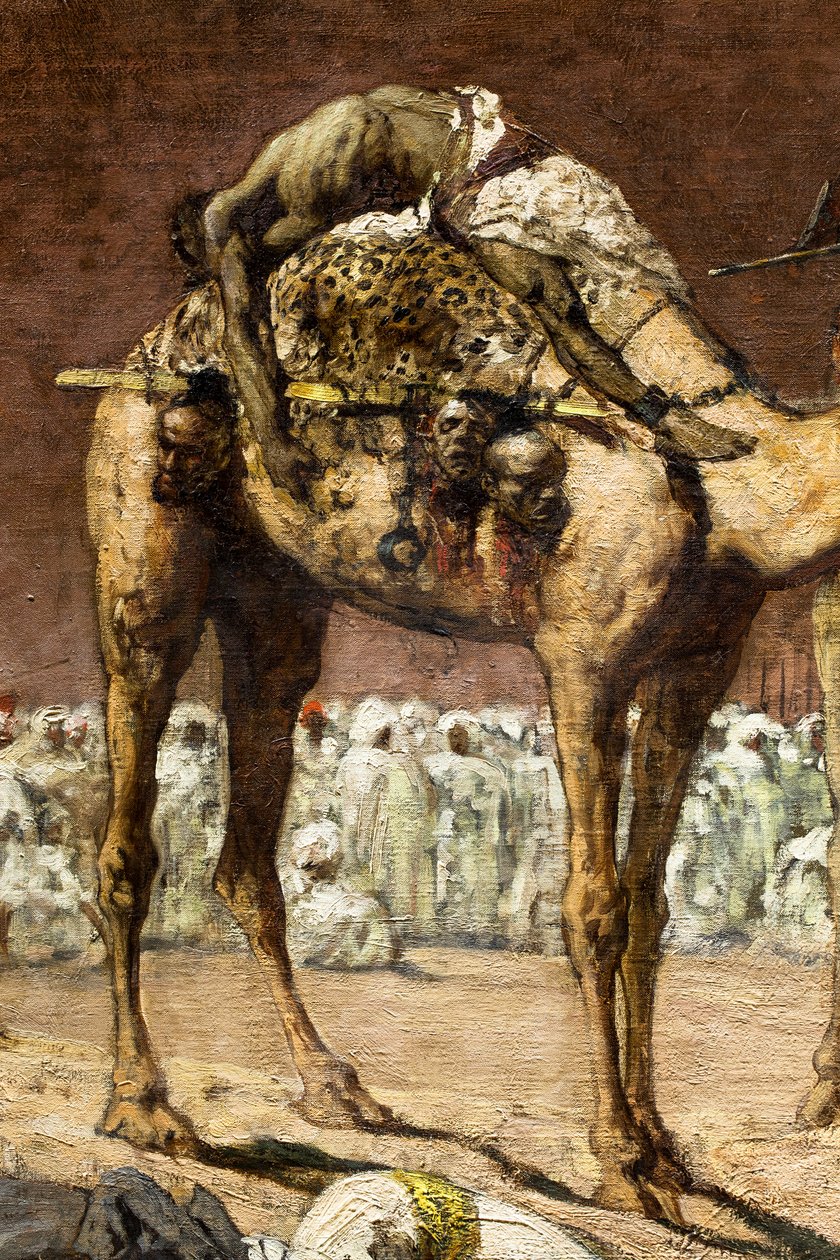 Os Últimos Rebeldes, cena histórica marroquina (pormenor) de Jean Joseph Benjamin Constant