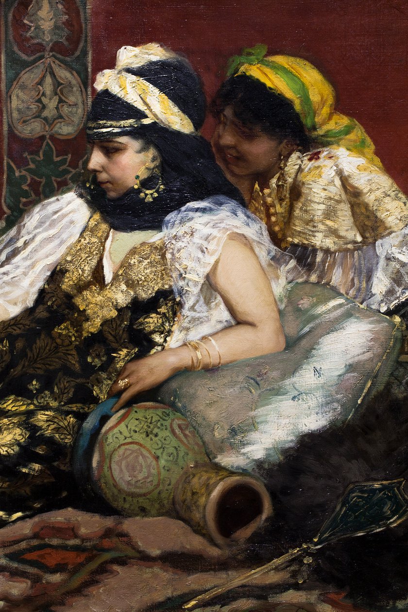 O Flamingo cor-de-rosa (pormenor) de Jean Joseph Benjamin Constant