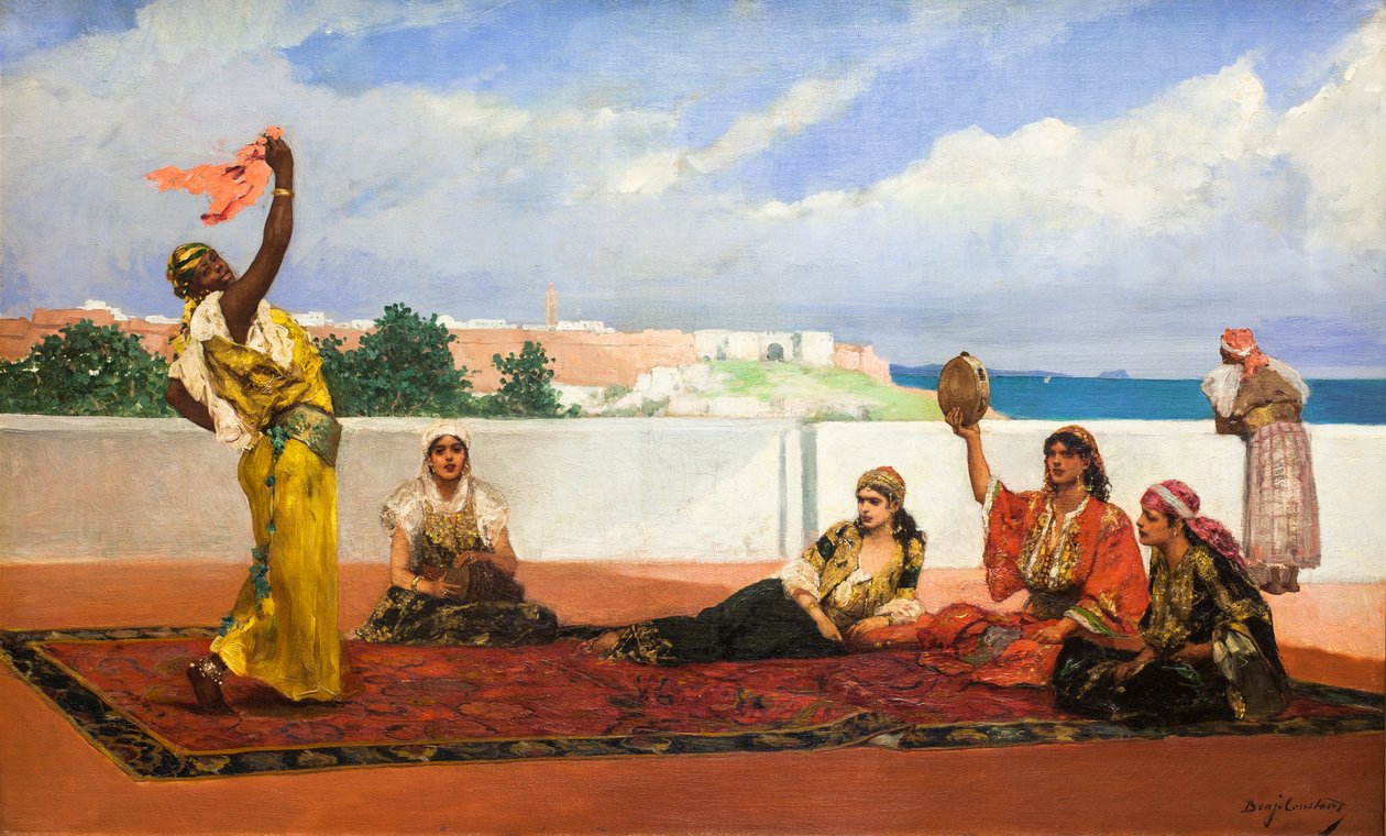 A dança do lenço, ca. 1880 (óleo sobre tela) de Jean Joseph Benjamin Constant