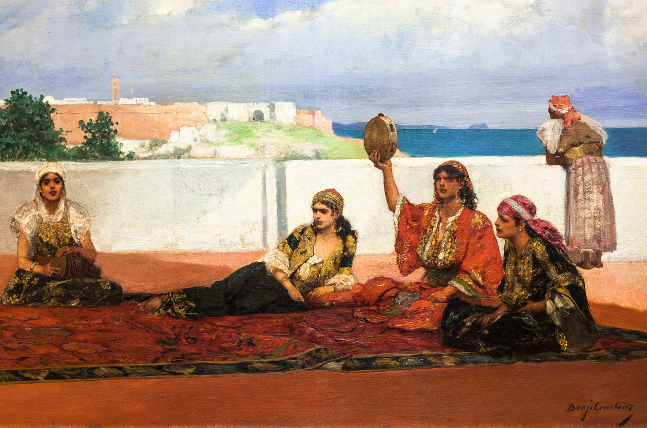 A dança do lenço, ca. 1880 (óleo sobre tela) de Jean Joseph Benjamin Constant