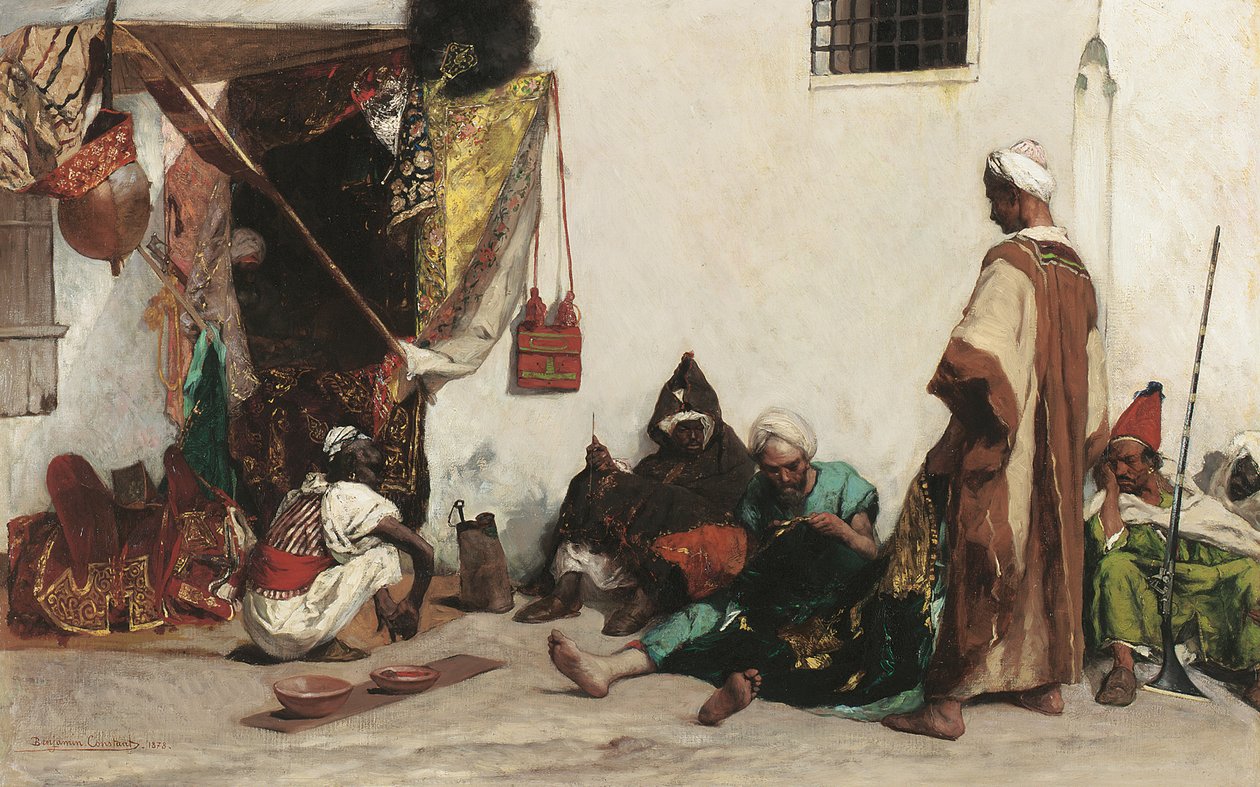 A loja do alfaiate, 1878 de Jean Joseph Benjamin Constant
