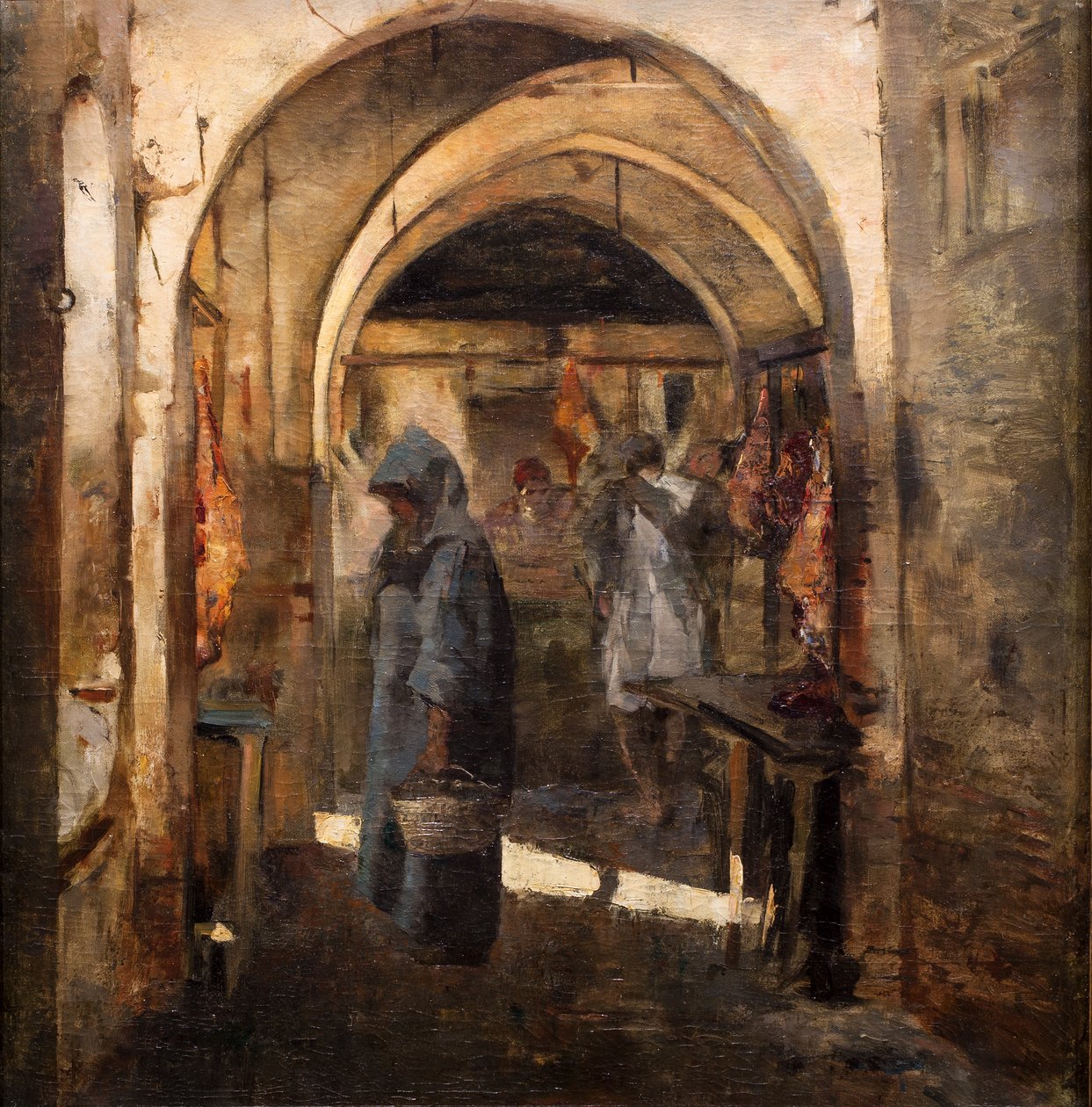 O talho, 2ª metade do século XIX. (Óleo sobre tela) de Jean Joseph Benjamin Constant
