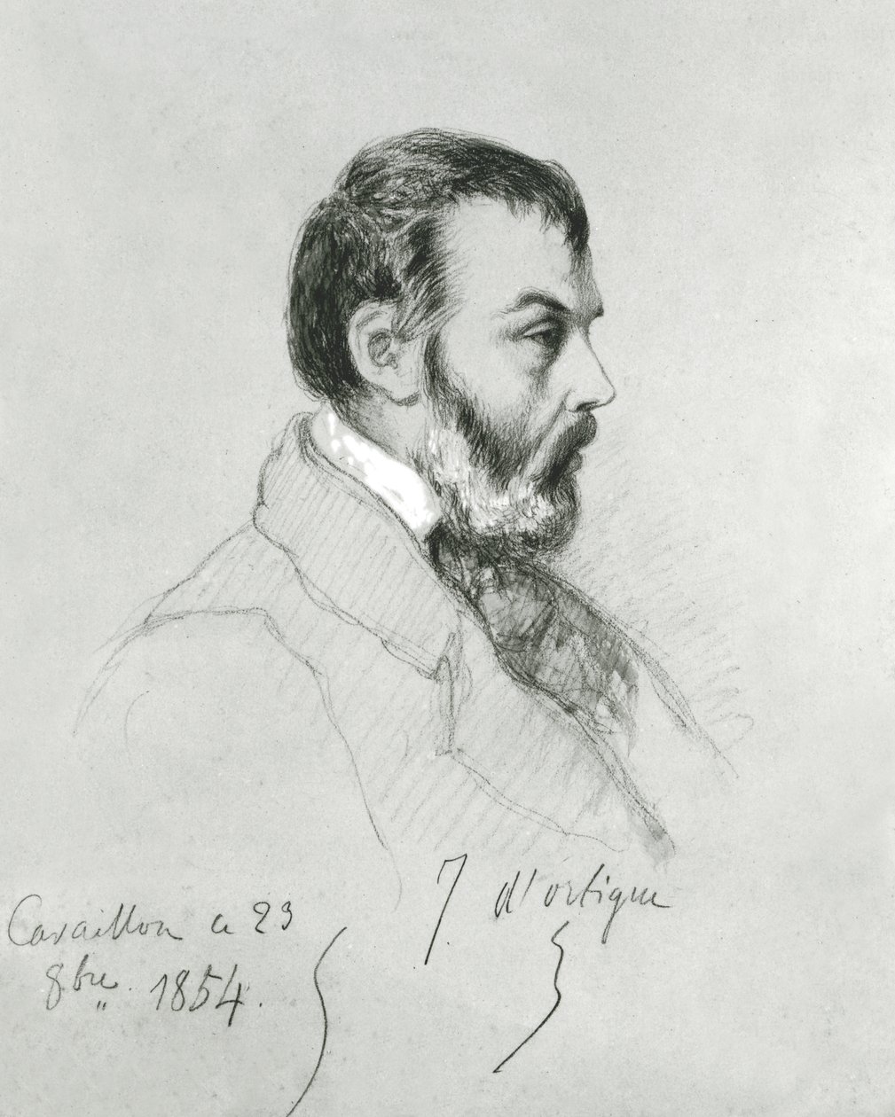 Retrato de Joseph dOrtigue (1802-66) 1854 de Jean Joseph Bonaventure Laurens
