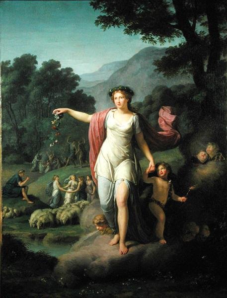 Mola (óleo sobre tela) de Jean Joseph Taillasson