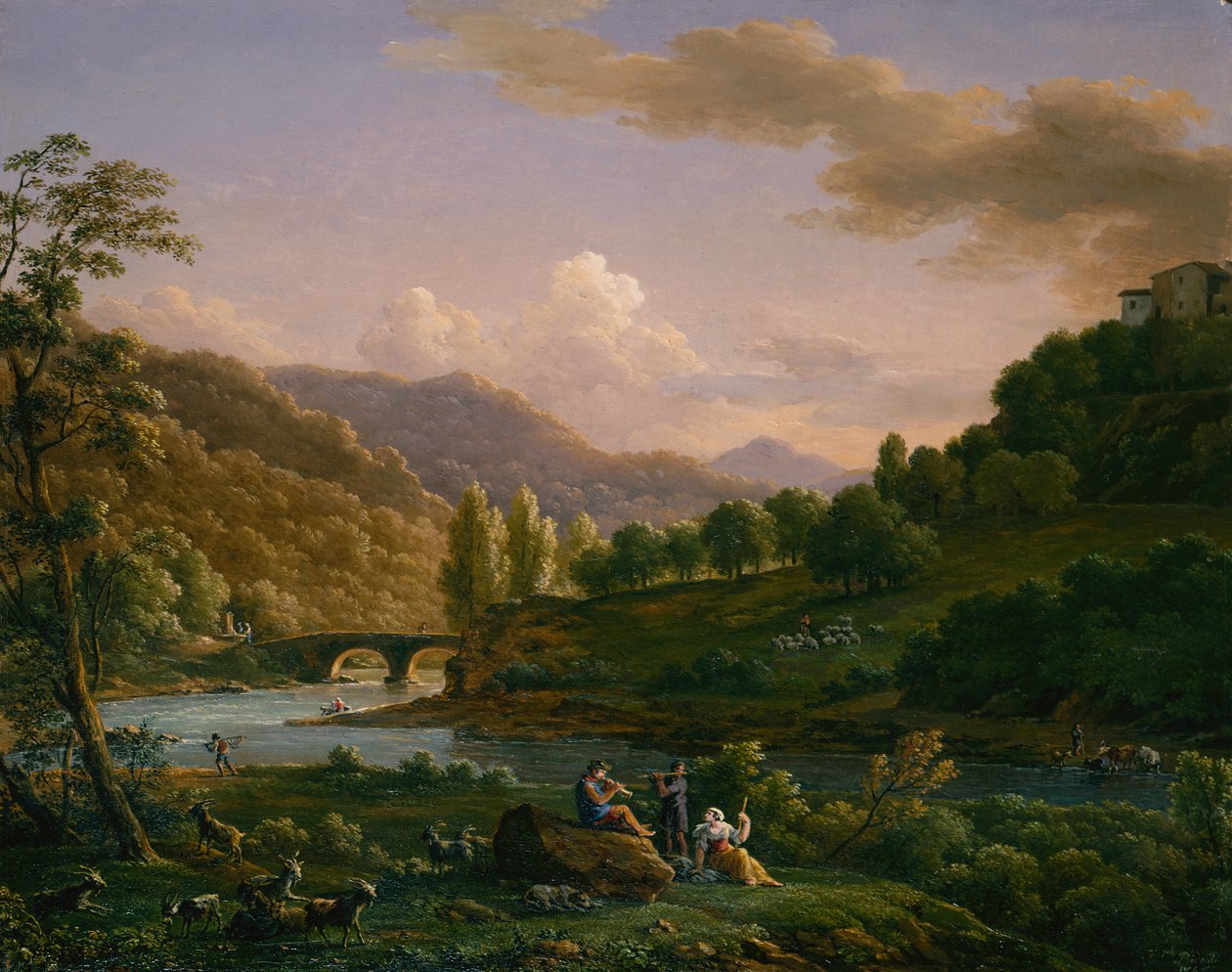 Uma cena pastoral de Jean Joseph Xavier Bidauld