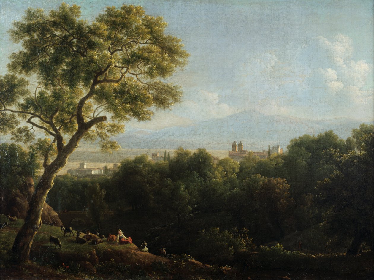 Vista de Frascati, 1820 de Jean Joseph Xavier Bidauld