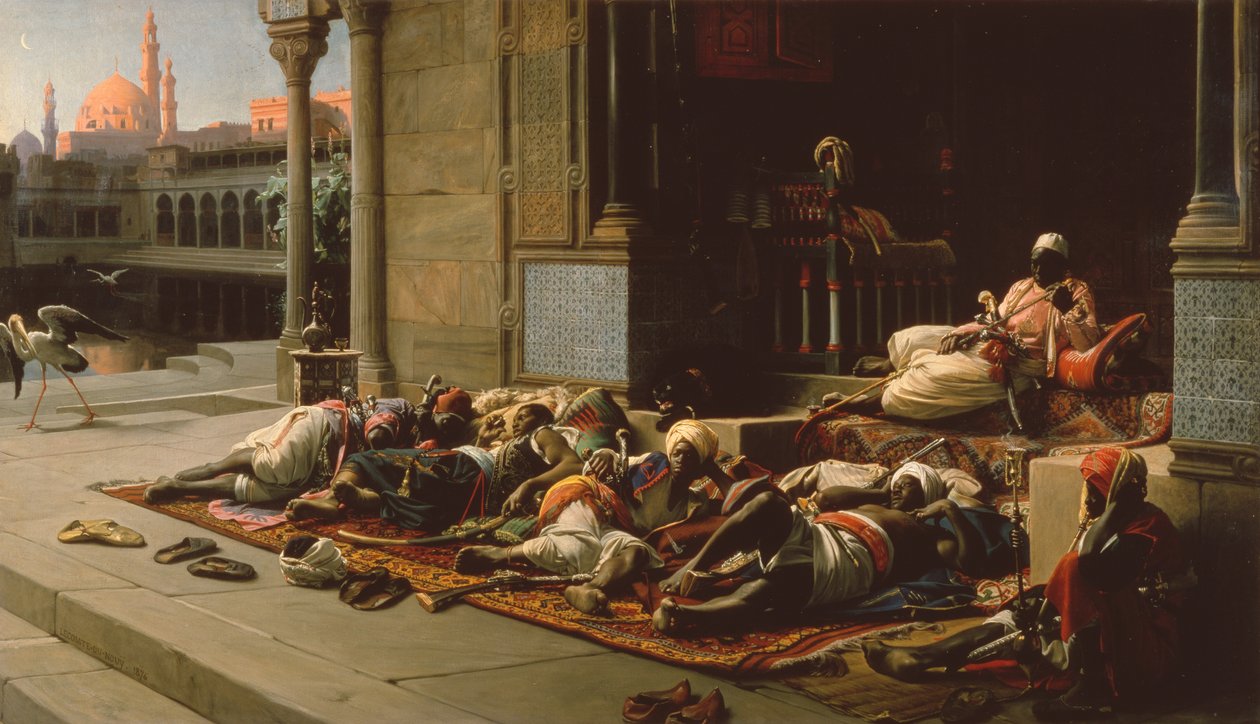 O Portão do Harém, Lembrança do Cairo de Jean Jules Antoine Lecomte du Nouy