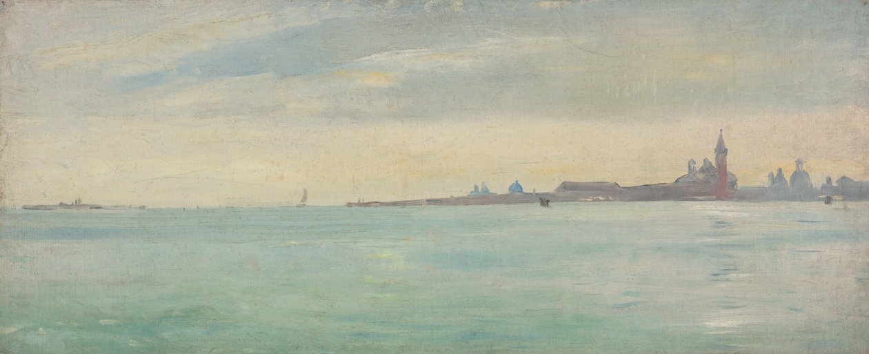 Veneza vista do jardim público de Jean Jules Antoine Lecomte du Nouy