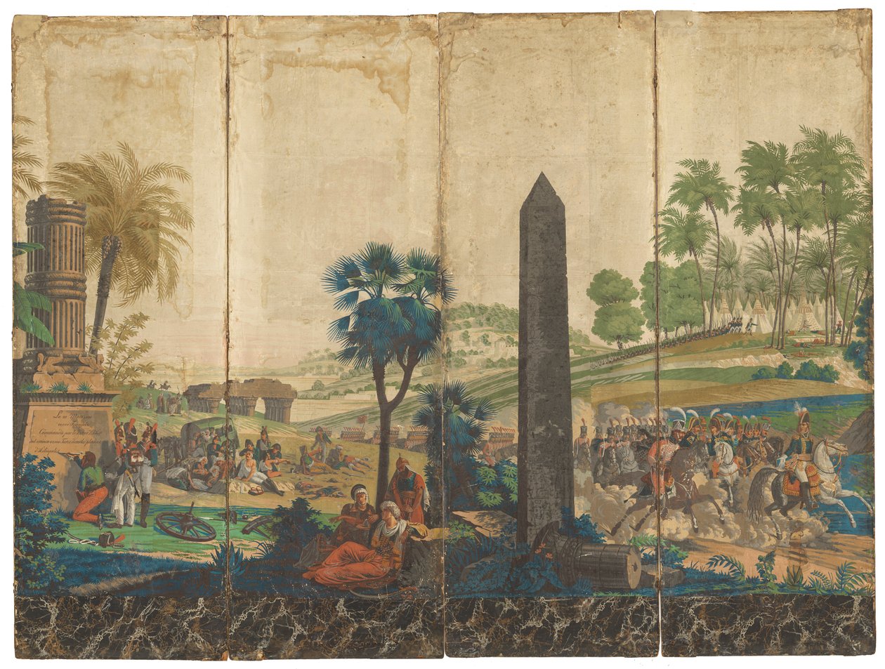 "Os franceses no Egito" [francês no Egito] de Jean Julien Deltil, 1791 – 1863