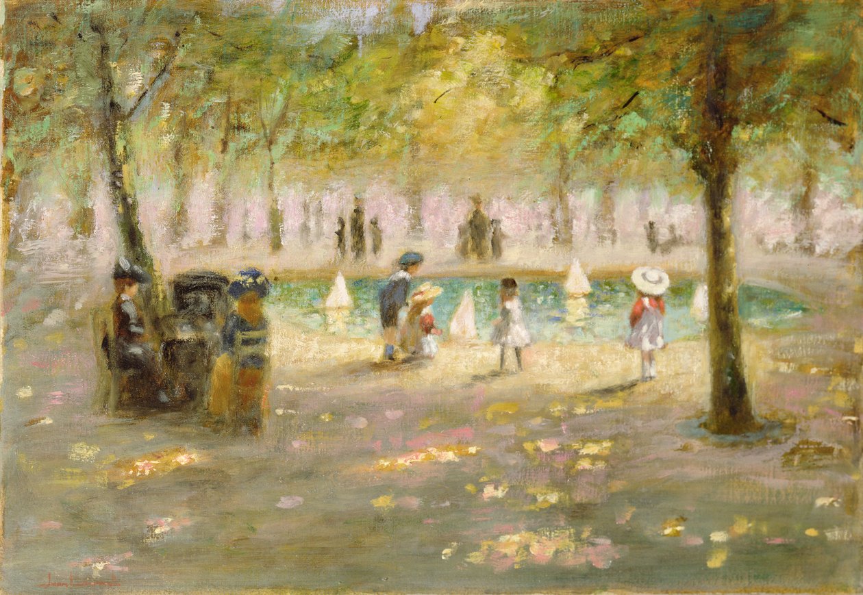 A piscina de barco (óleo sobre tela) de Jean Laurent