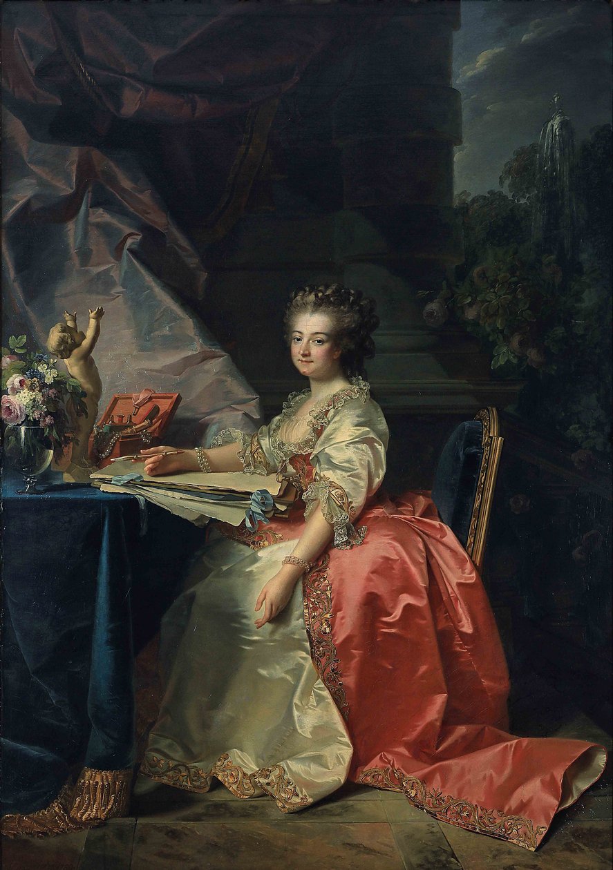 Retrato de Marie Louise de Savoy 1749-1792, princesa de Lamballe, 1780. de Jean Laurent Mosnier