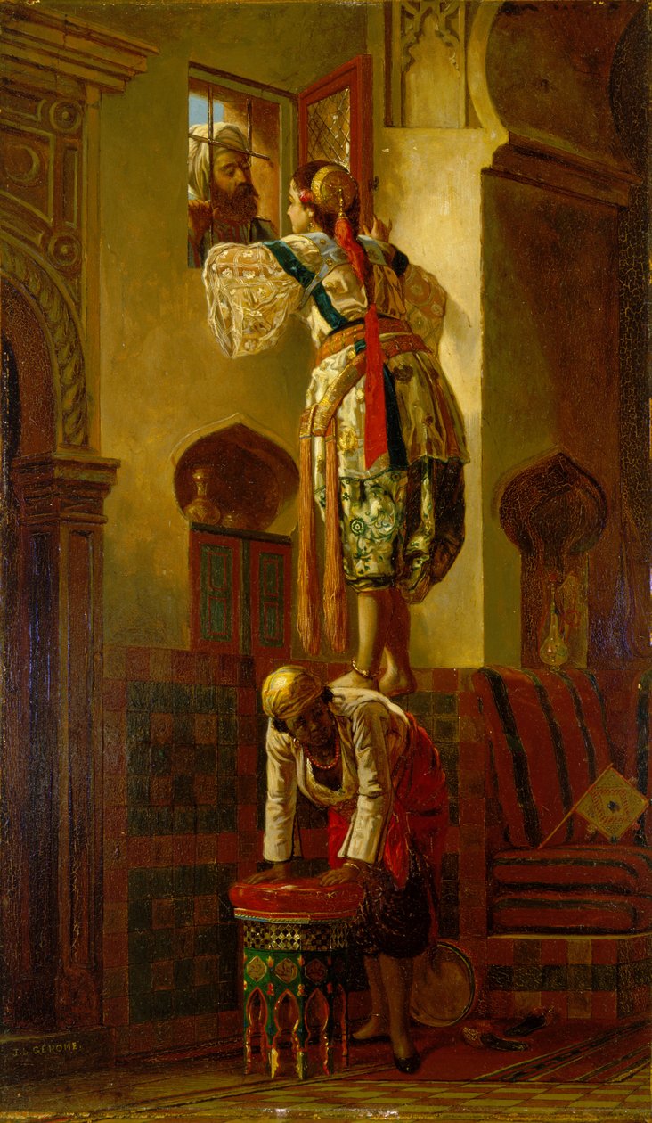 A tentativa de Jean Leon (attr. to) Gerome