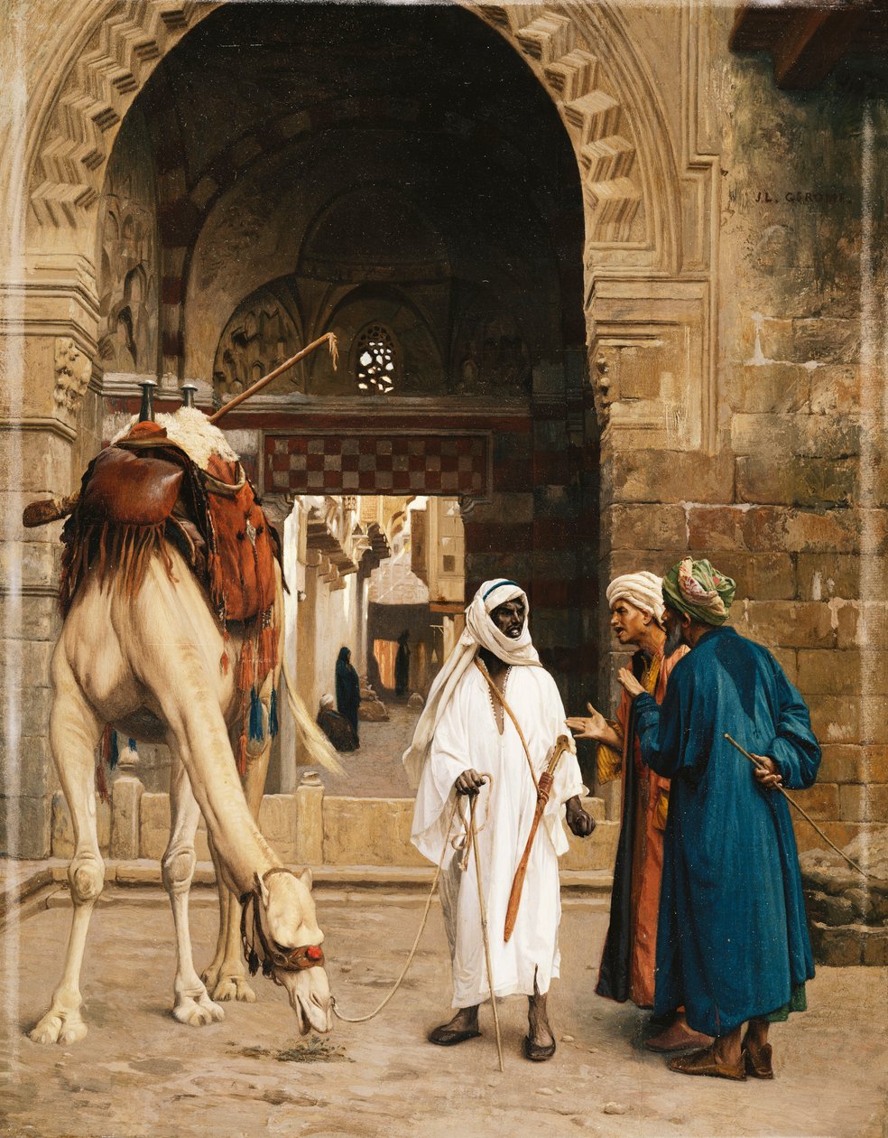 Uma disputa entre árabes; Disputa de Arabes, 1872 de Jean Leon Gerome