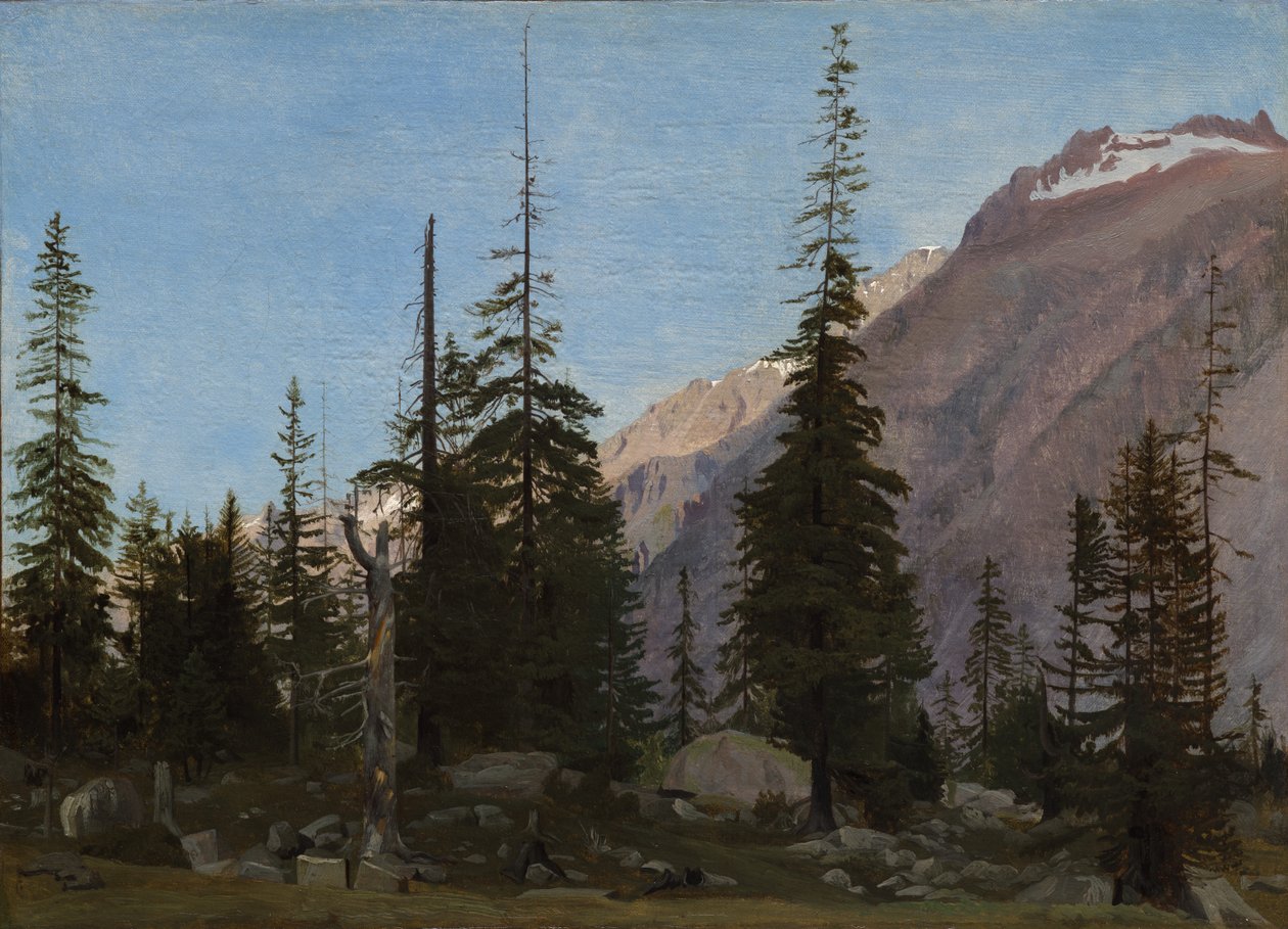 Paisagem alpina: The Handegg, Suíça de Jean Leon Gerome