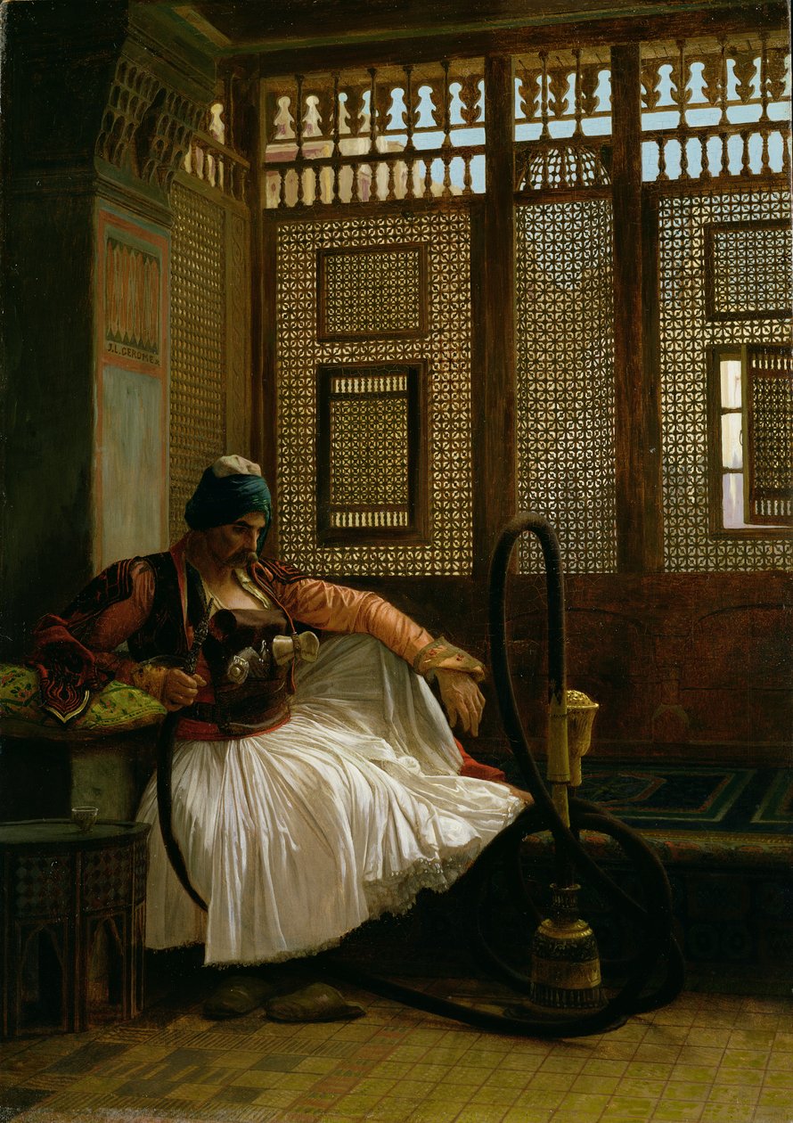 Arnaut Smoking (painel) de Jean Leon Gerome