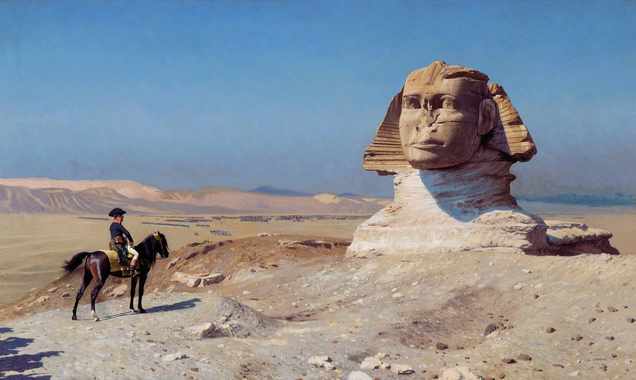 Bonaparte antes da Esfinge de Jean Leon Gerome