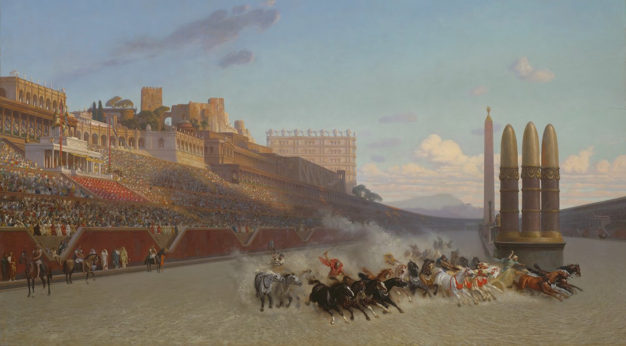 Corrida de bigas, 1876. de Jean Leon Gerome