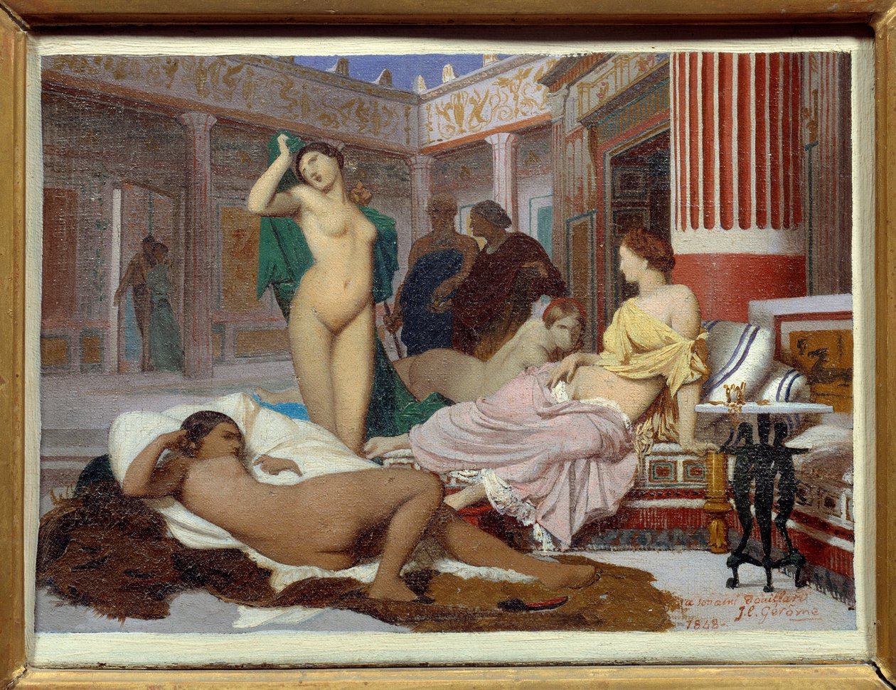 Interior grego. Pintura de Jean Leon Gerome (1824-1904) de Jean Leon Gerome