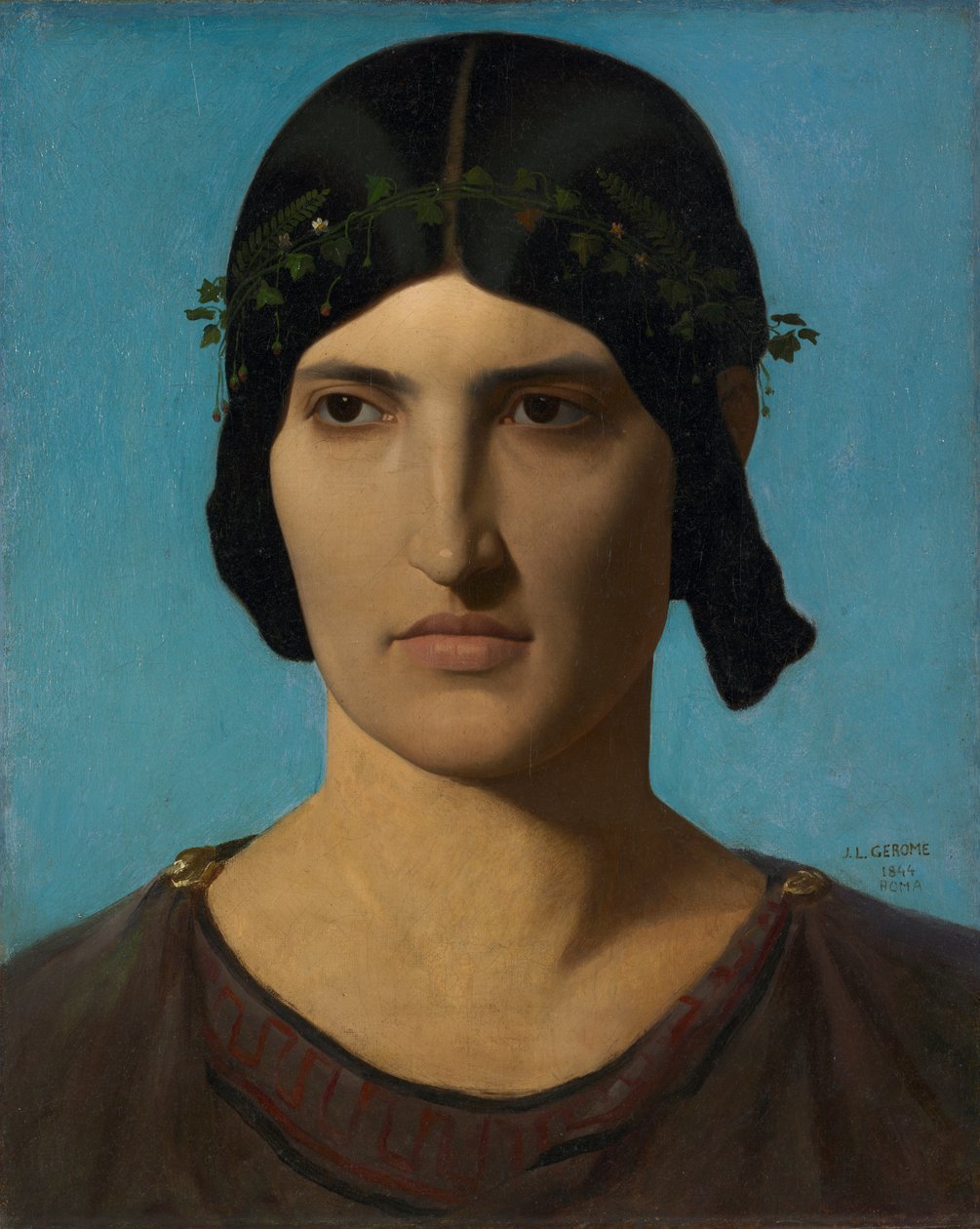Cabeça de uma mulher italiana de Jean Leon Gerome