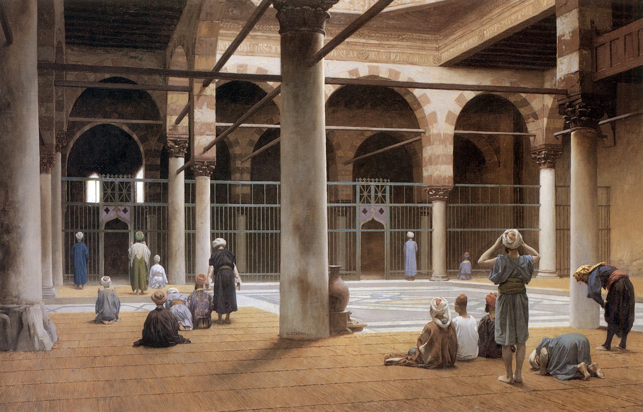 Interieur de mosquee en 1870 par Jean Leon Gerome memorial art gallery of the University of Rochester de Jean Leon Gerome