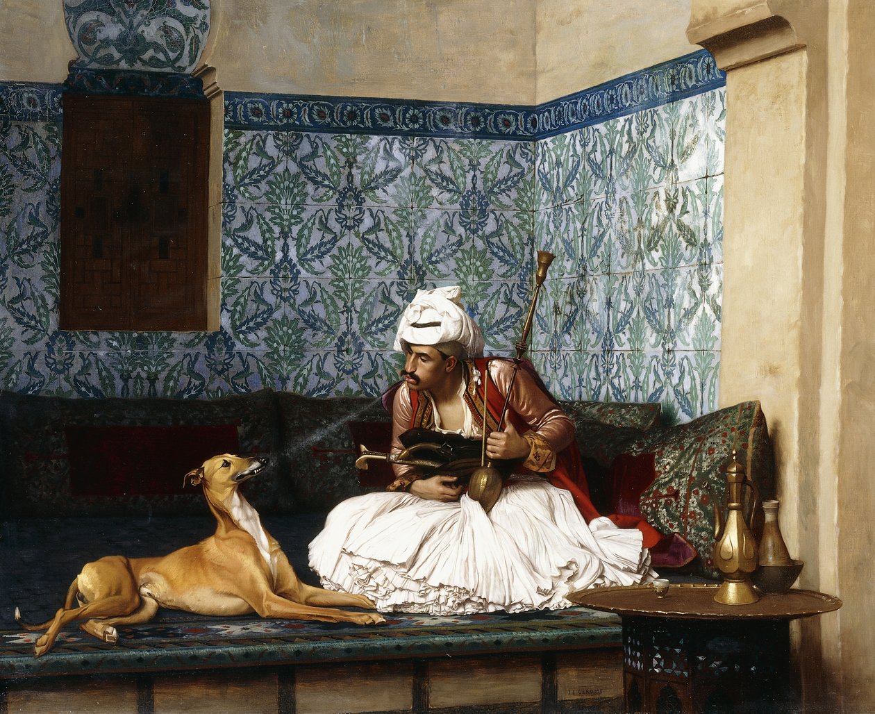 Um pouco de diversão | Jean Leon Gerome | Impressão de arte