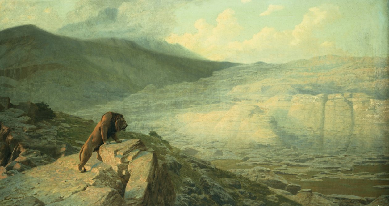 Leão no relógio, de Jean Leon Gerome