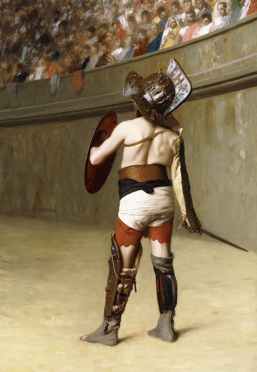 Mirmillon - um gladiador gaulês, de Jean Leon Gerome