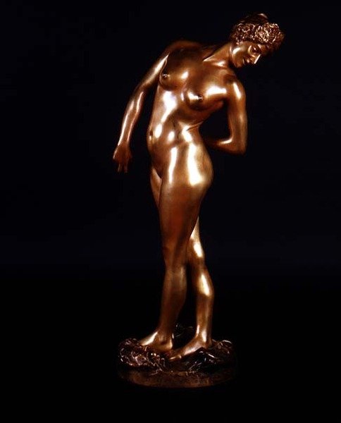 Figura nua (bronze dourado) de Jean Leon Gerome