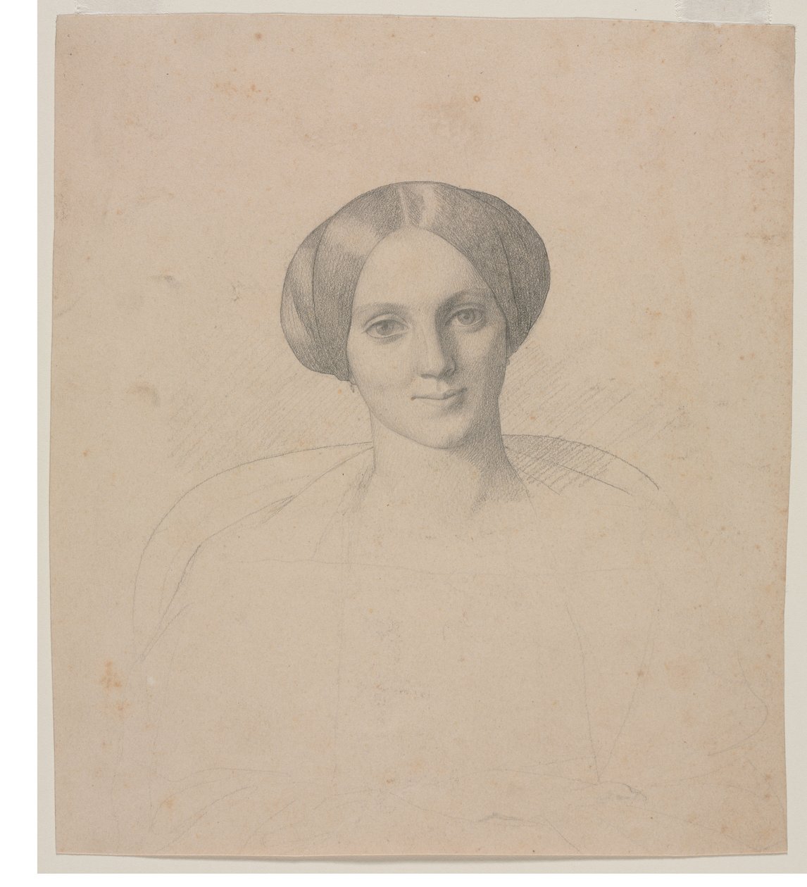 Cabeça de retrato de uma mulher de Jean Leon Gerome
