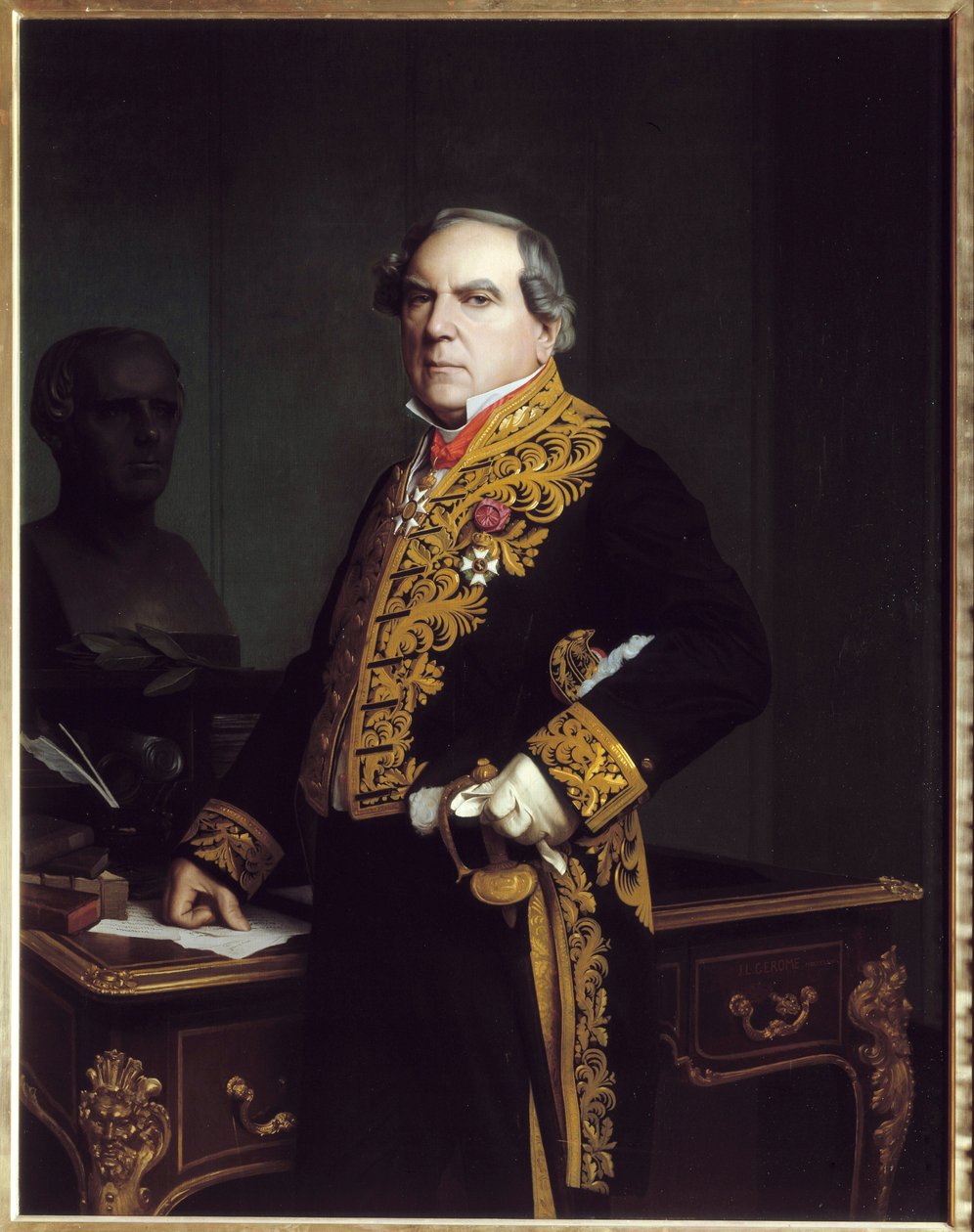 Retrato de Amedee Thierry (1797-1873), jornalista e historiador francês. Pintura de Jean Leon Gerome (1824-1904) de Jean Leon Gerome