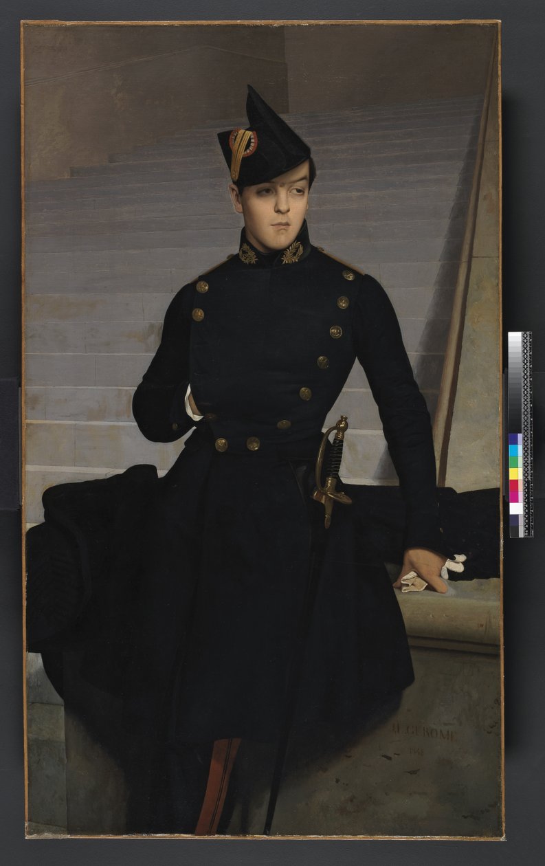 Retrato de Claude-Armand Gérôme, irmão do artista, 1948 de Jean Leon Gerome