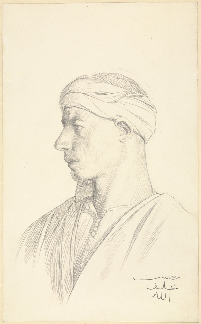 Retrato de um Fellah egípcio de Jean Leon Gerome