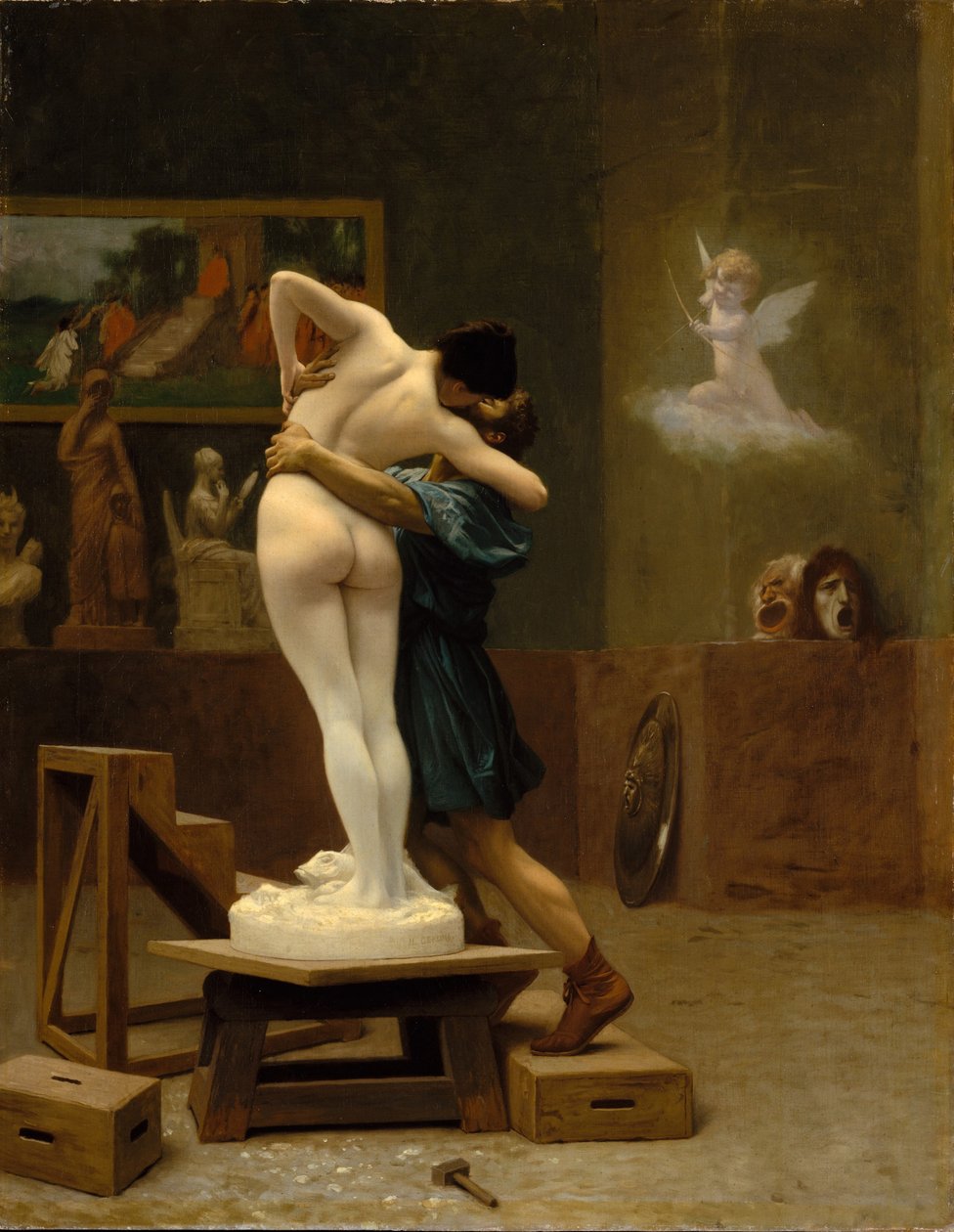 Pigmalião e Galatea, c. 1890 de Jean Leon Gerome