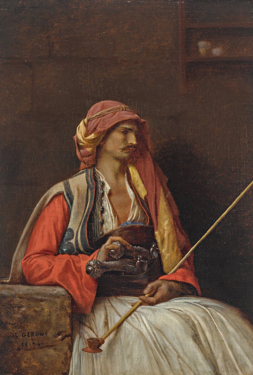 Arnaut sentado de Jean Leon Gerome