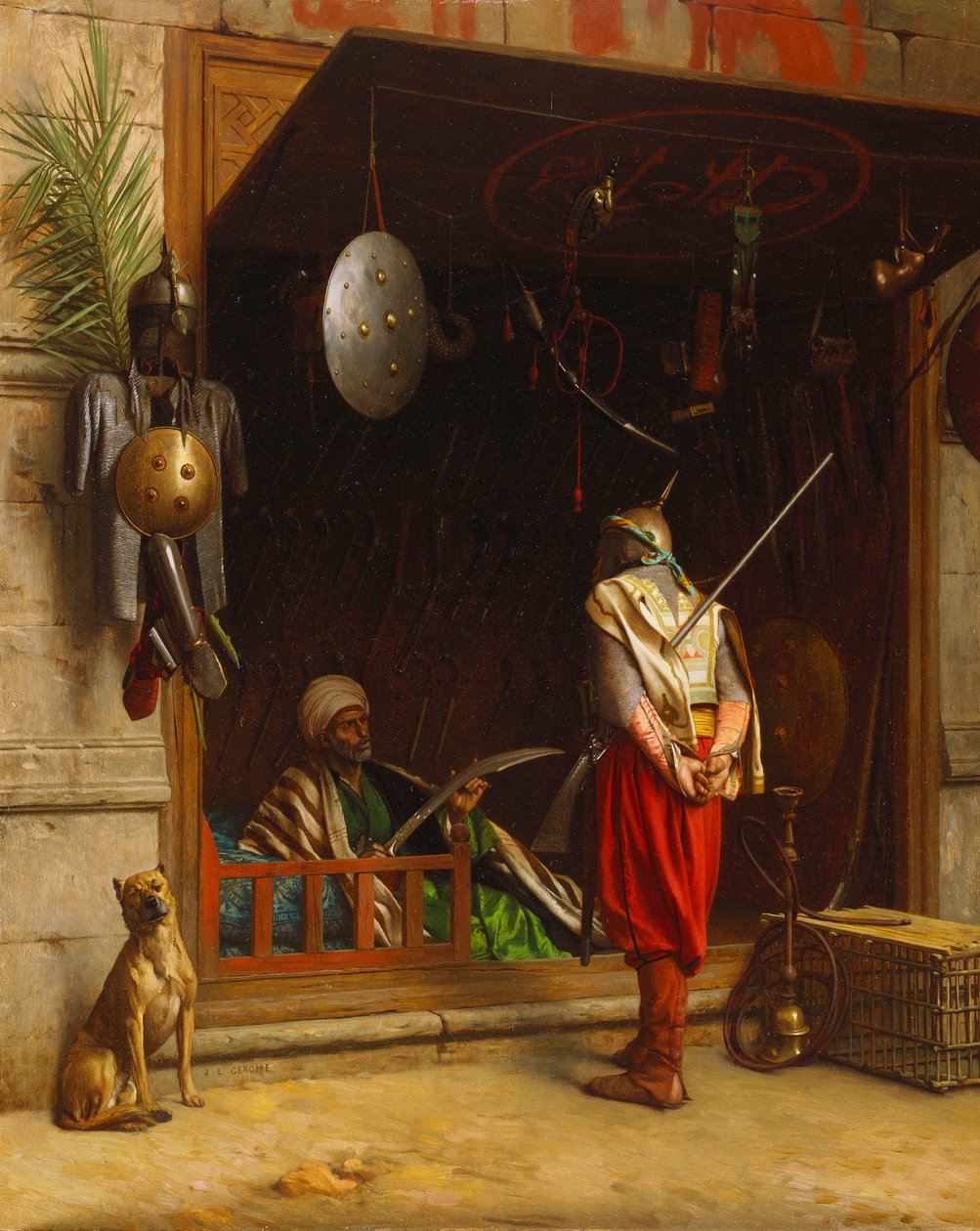O mercado de armas no Cairo de Jean Leon Gerome
