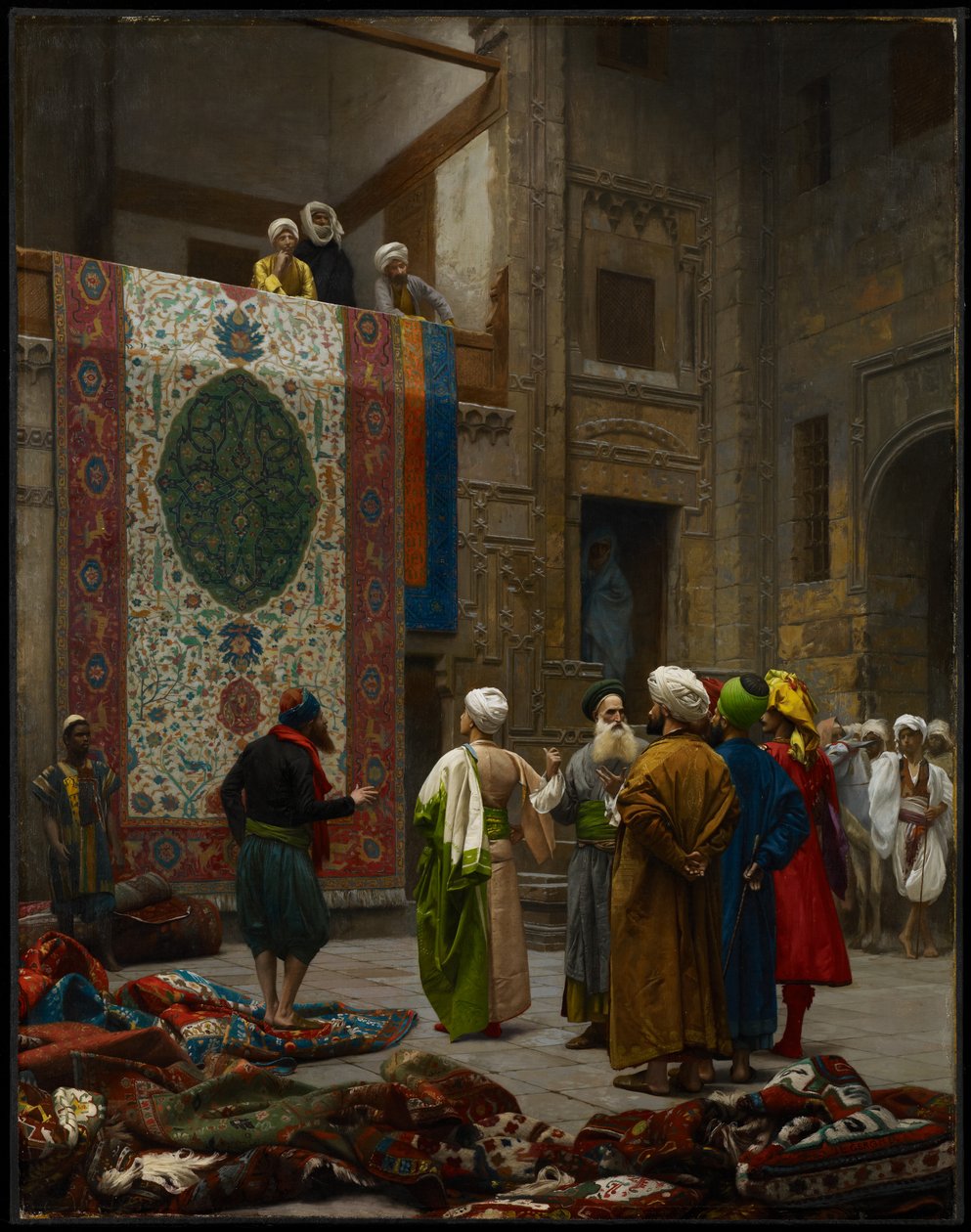 The Carpet Merchant, c.1887 (óleo sobre tela) de Jean Leon Gerome