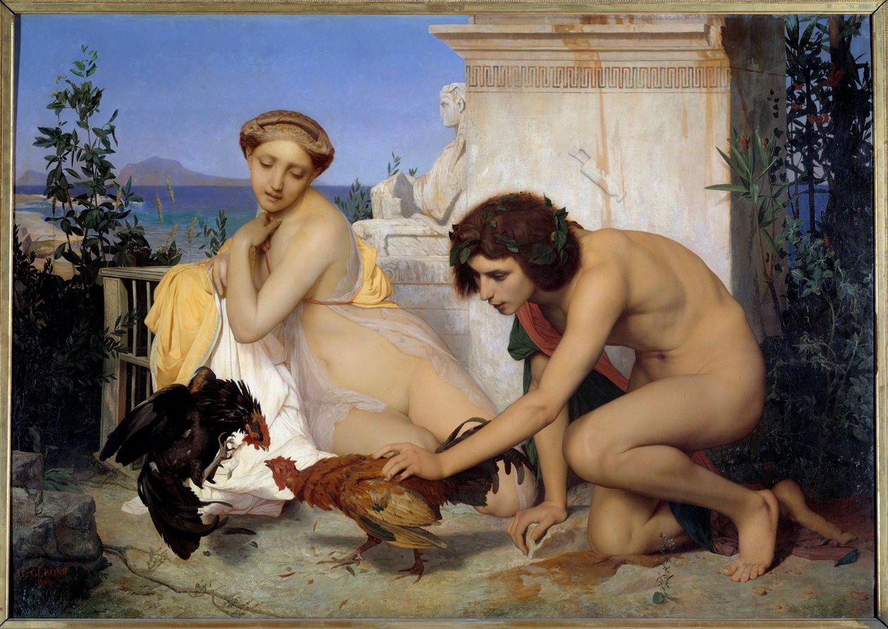 A Luta de Galos de Jean Leon Gerome
