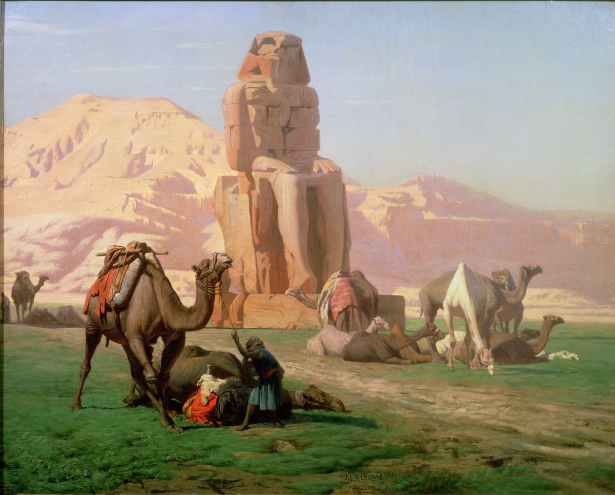 O Colosso de Memnon, 1857 de Jean Leon Gerome