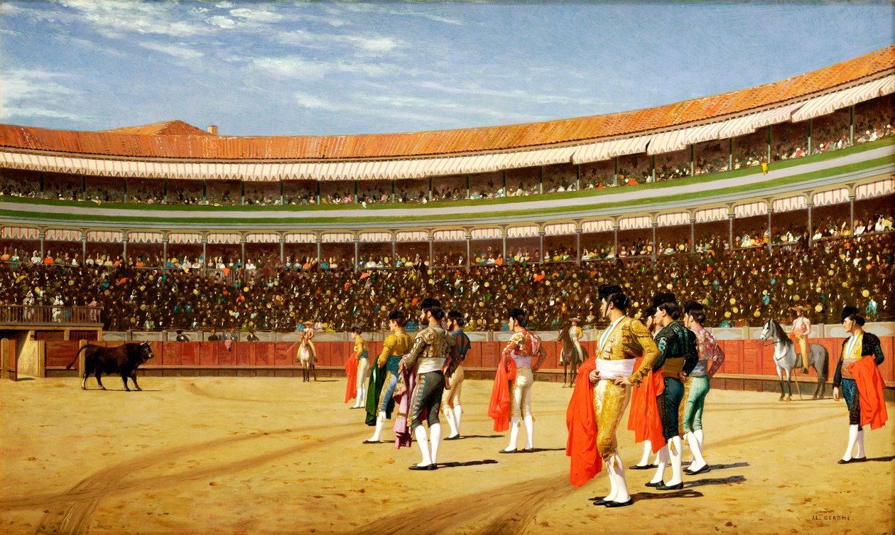 A entrada do touro de Jean Leon Gerome
