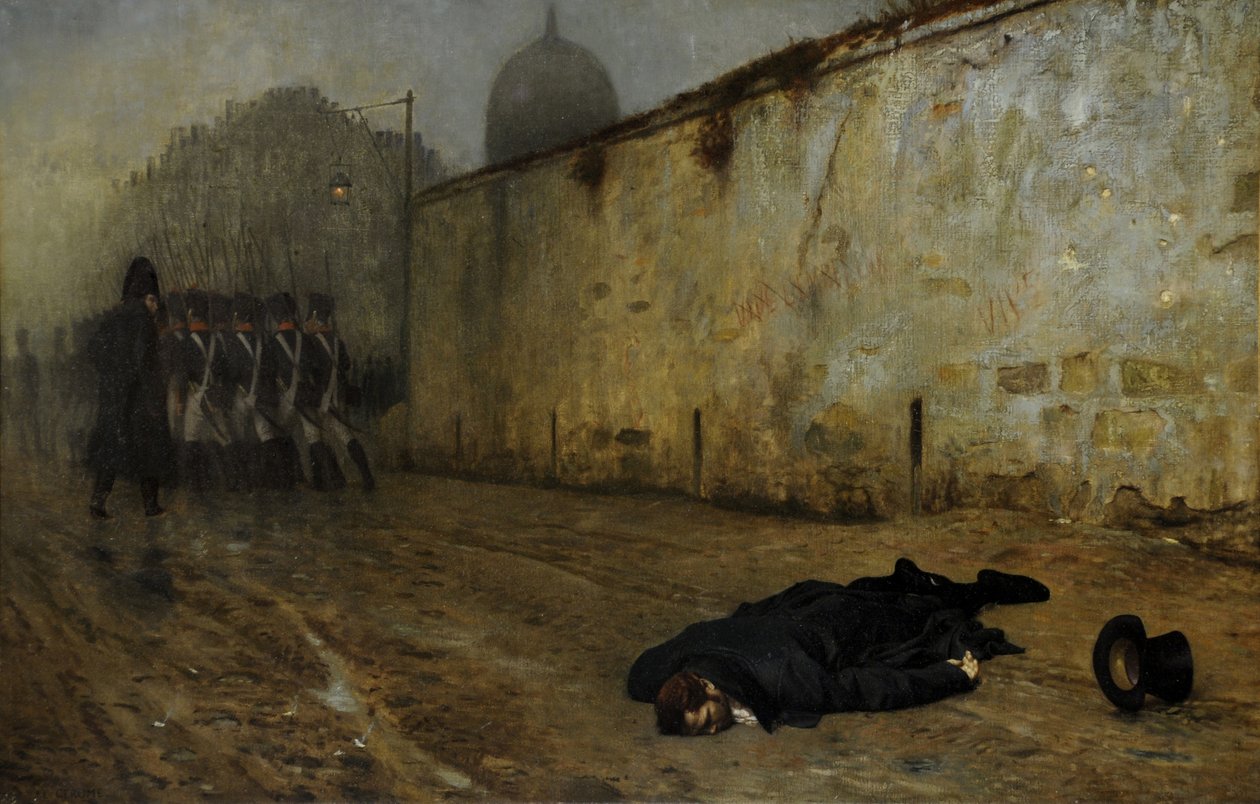 A execução do Marechal Ney (óleo sobre tela) de Jean Leon Gerome